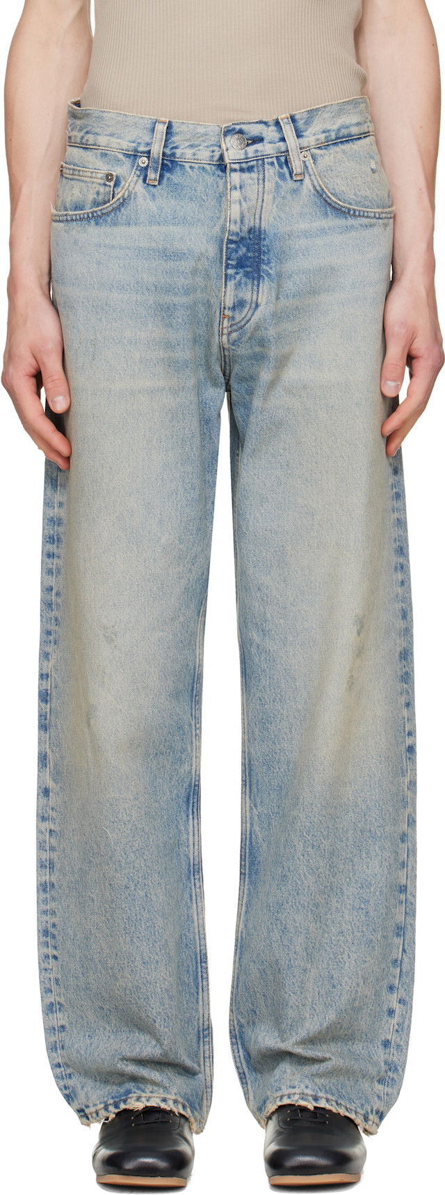新品SUNFLOWER LOOSE DENIM 29/32 sunflower-blue-loose-jeans.jpg