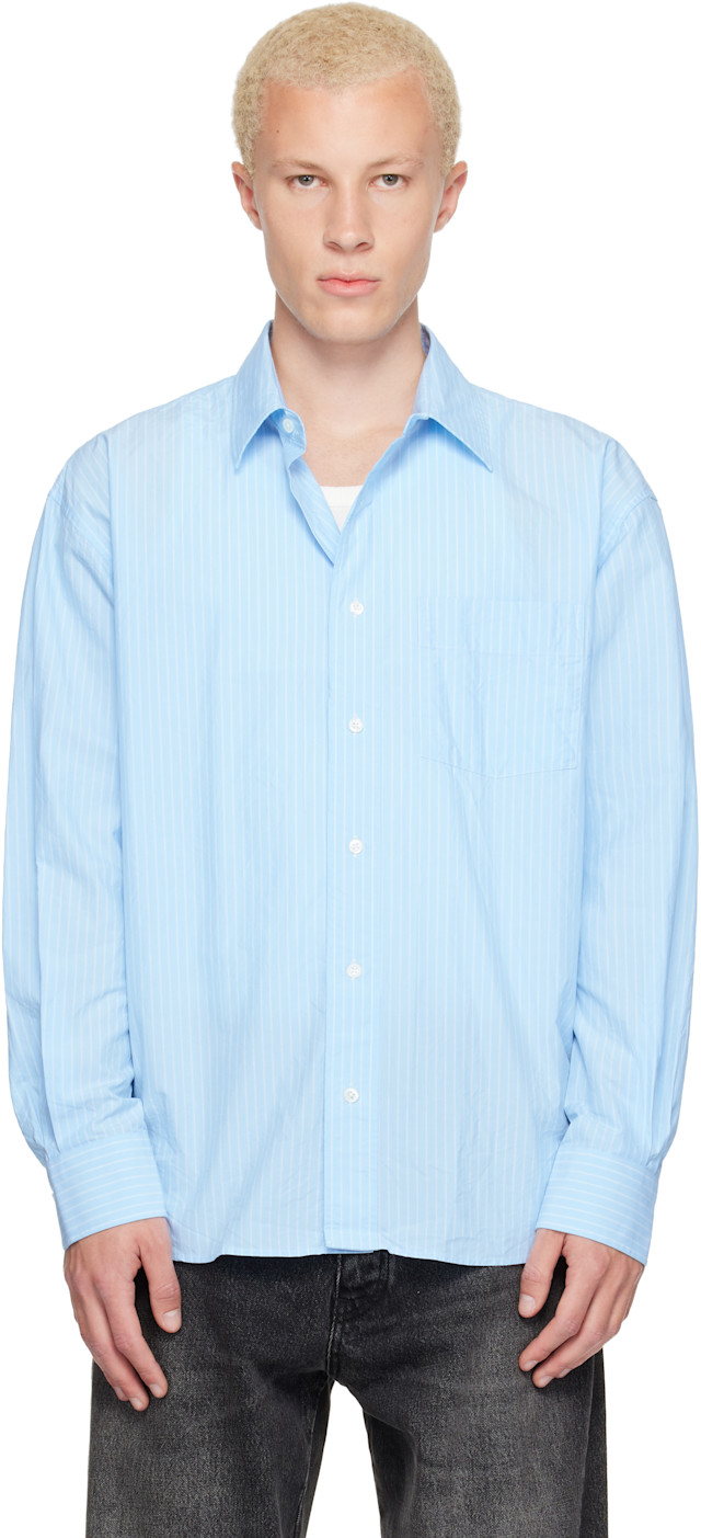 Sunflower: Blue New Base Shirt | SSENSE