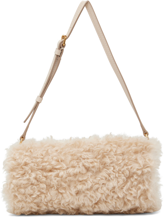 Stella McCartney: Beige Logo Bracelet Pouch | SSENSE Netherlands