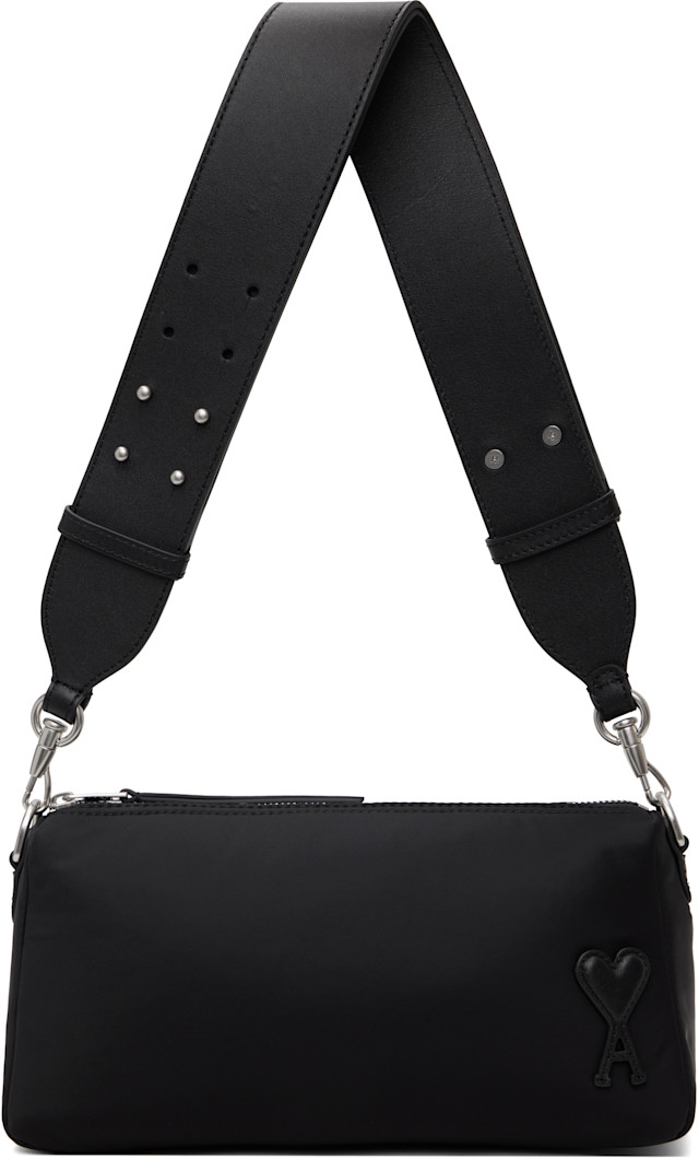 AMI PARIS アミパリス　ブラックナイロンMARCELバッグ ami-alexandre-mattiussi-black-