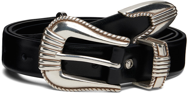 Toga Pulla: Black Metal Belt | SSENSE