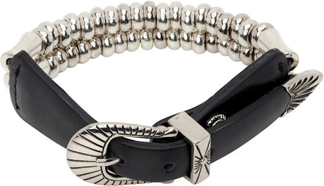 アクセサリー TOGA Beads leather bangle Toga Pulla: Beads Bangle Bracelet | SSENSE