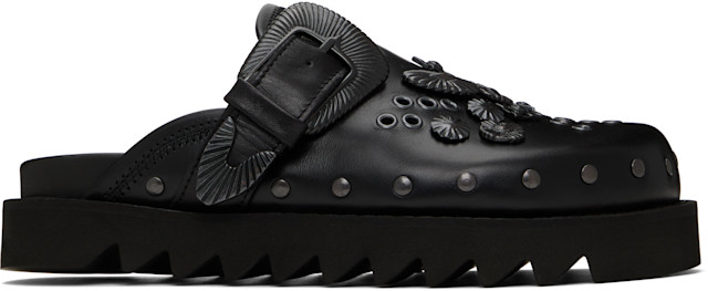Toga Pulla: SSENSE Exclusive Black AJ1058 Loafers | SSENSE