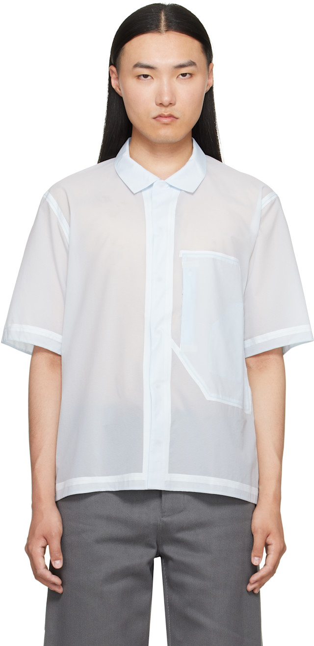 トップス VEILANCE / Demlo SS Shirt Veilance: Blue Demlo S/S Shirt | SSENSE