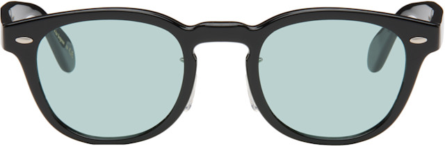 Oliver Peoples: Black Sheldrake-F Glasses | SSENSE Canada