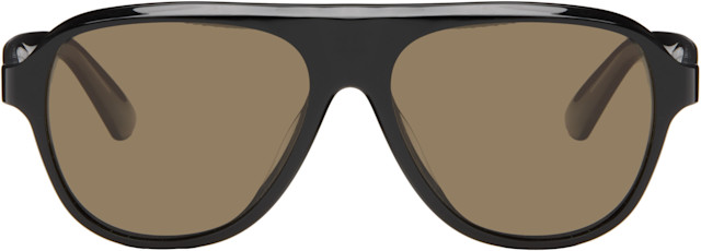 Oliver Peoples: ブラック Paul Newman サングラス | SSENSE 日本
