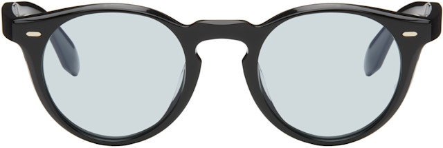 Oliver Peoples: ブラック N.07 サングラス | SSENSE 日本
