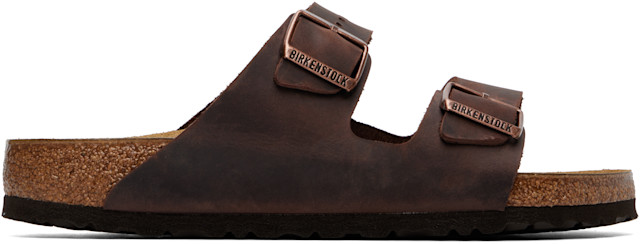 BIRKENSTOCK サンダル ブラウン 42 Birkenstock: ブラウン Arizona レギュラー オイルレザー サンダル