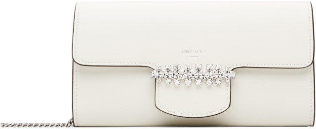 Jimmy Choo: Off-White Bing Wallet Chain Bag | SSENSE