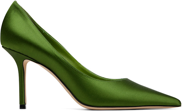 Jimmy Choo: Green Love 85 Heels | SSENSE