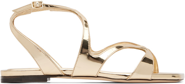 jimmy-choo-gold-ayla-flat-