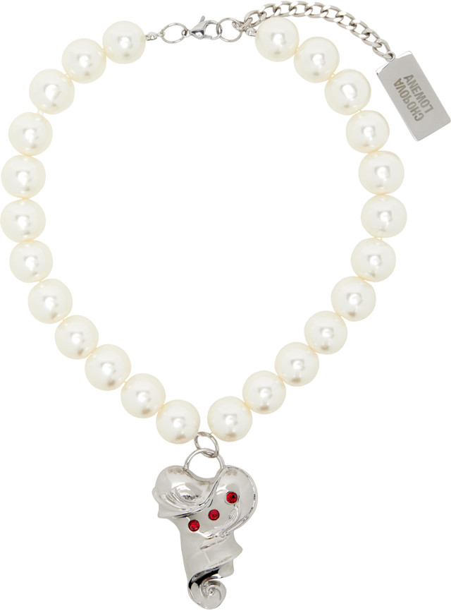 Chopova Lowena: Faux-Pearl Necklace | SSENSE