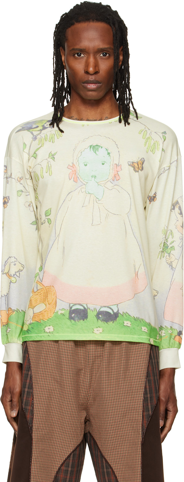 Chopova Lowena: グリーン Woodland オーバーサイズ Tシャツ | SSENSE 日本