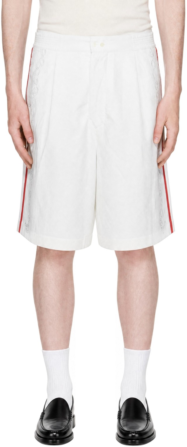 JACQUEMUS: ホワイト 'Le Pyjama' ショートパンツ | SSENSE 日本
