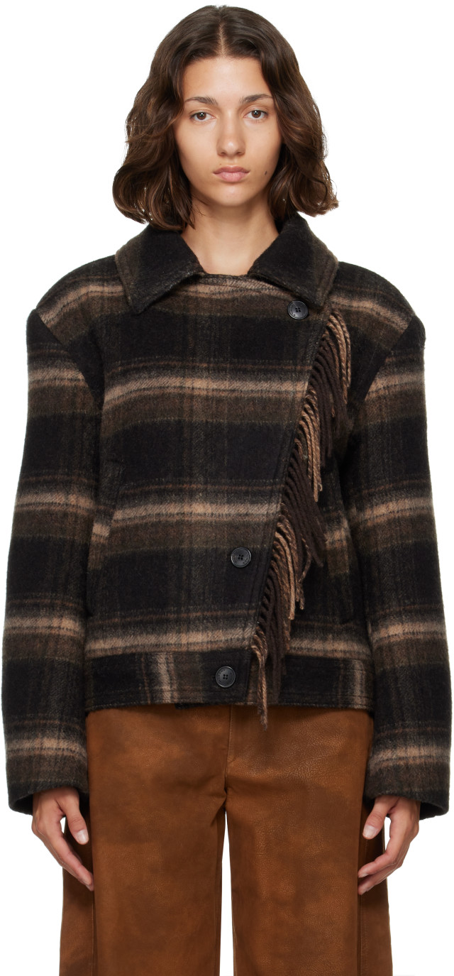 Isabel Marant Etoile: ブラウン Galeane ウール ジャケット | SSENSE 日本