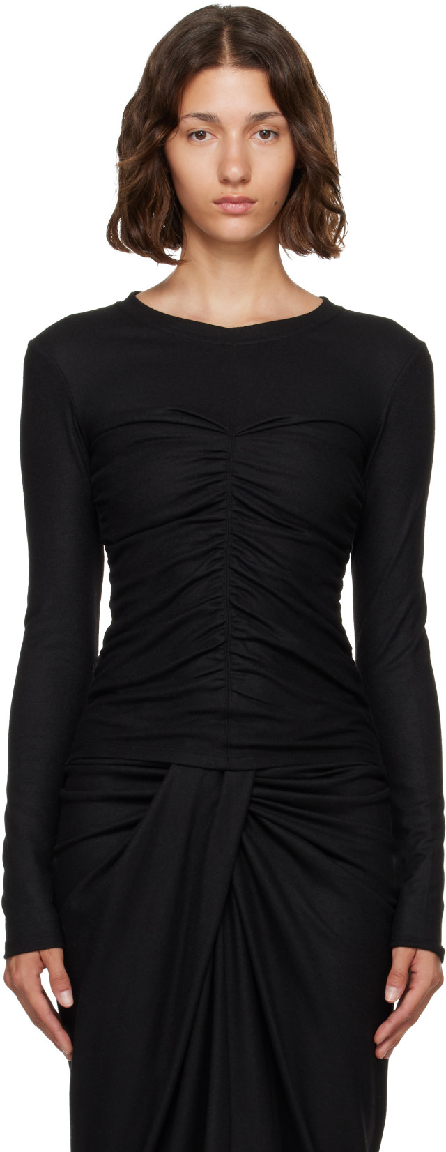 Isabel Marant Etoile: Black Delesa Top | SSENSE