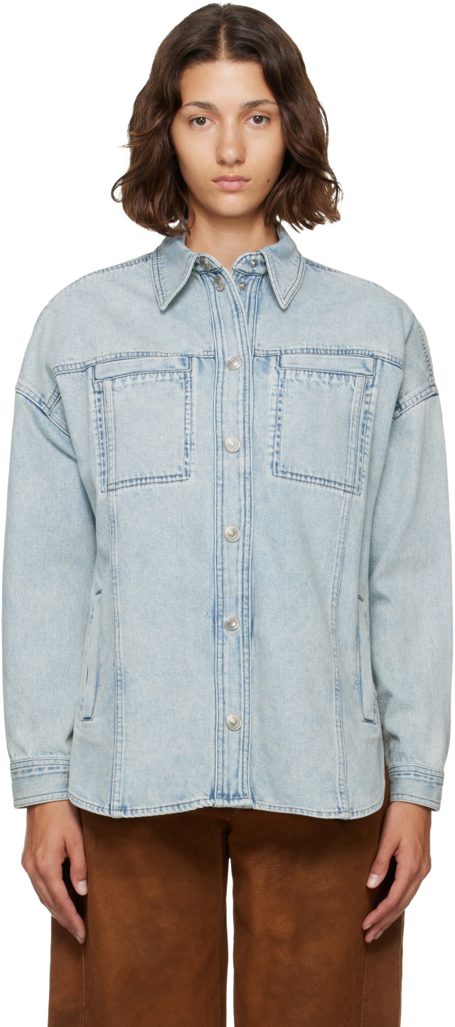 Isabel Marant Etoile: Blue Imana Denim Jacket | SSENSE
