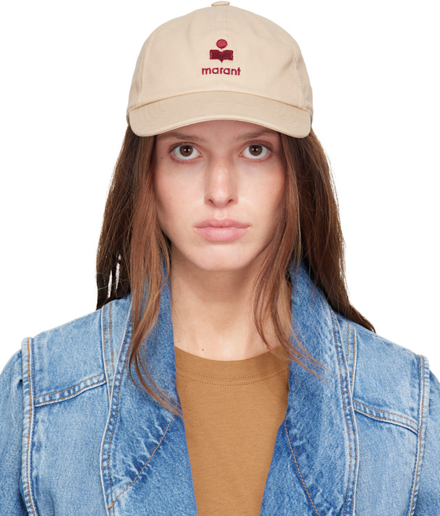 Isabel Marant: Beige Tomas Cap | SSENSE display picture 1