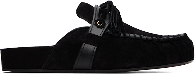 Isabel Marant: Black Malvin Mule Loafers | SSENSE
