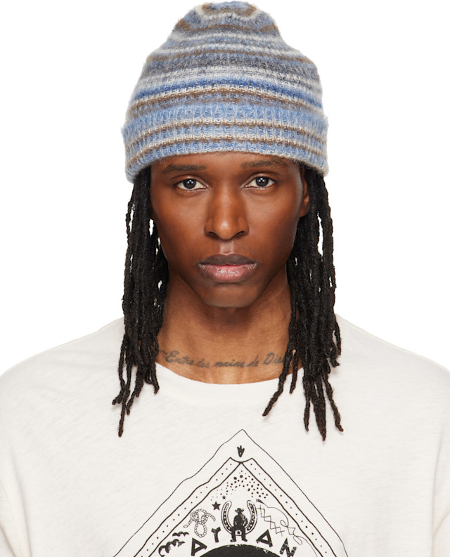 ENDLESSMADE ビーニー Isabel Marant: ブルー＆ブラウン Morenne ビーニー | SSENSE 日本