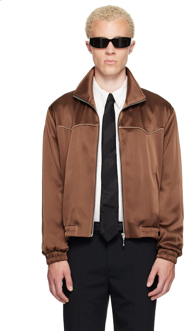 Ernest W. Baker: SSENSE Exclusive Brown Western Track Jacket | SSENSE