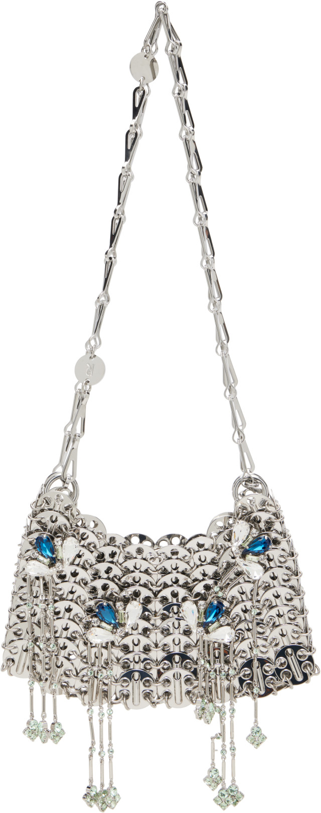 バッグ nano Rabanne: Silver Signature Jewels 1969 Nano Bag | SSENSE