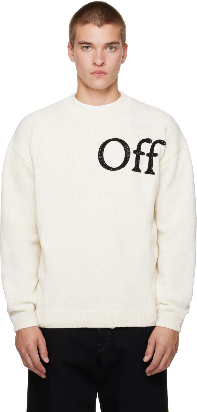 Off-White: オフホワイト Bookish Shared クルーネックセーター