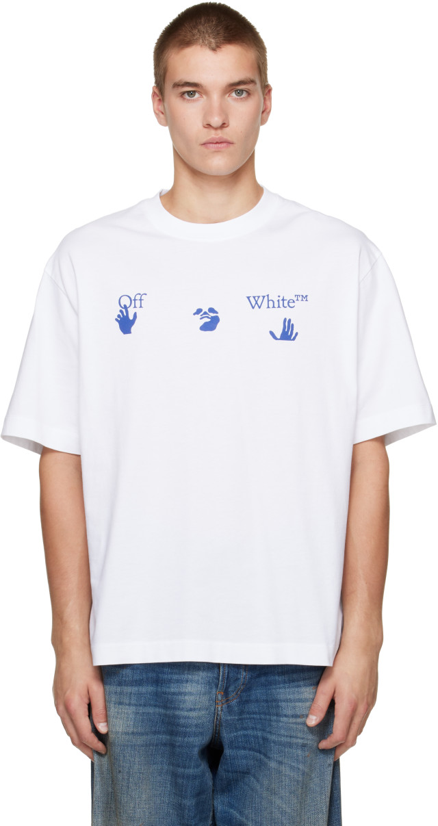 Off-White: ホワイト Bacco Arrow Skate S/S Tシャツ | SSENSE 日本