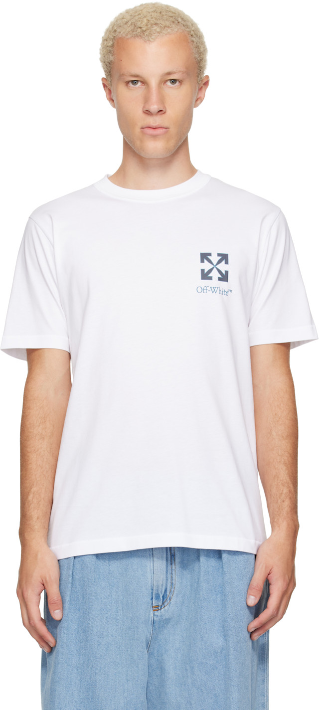 Off-White: ホワイト Small Arrow レギュラーフィット Tシャツ