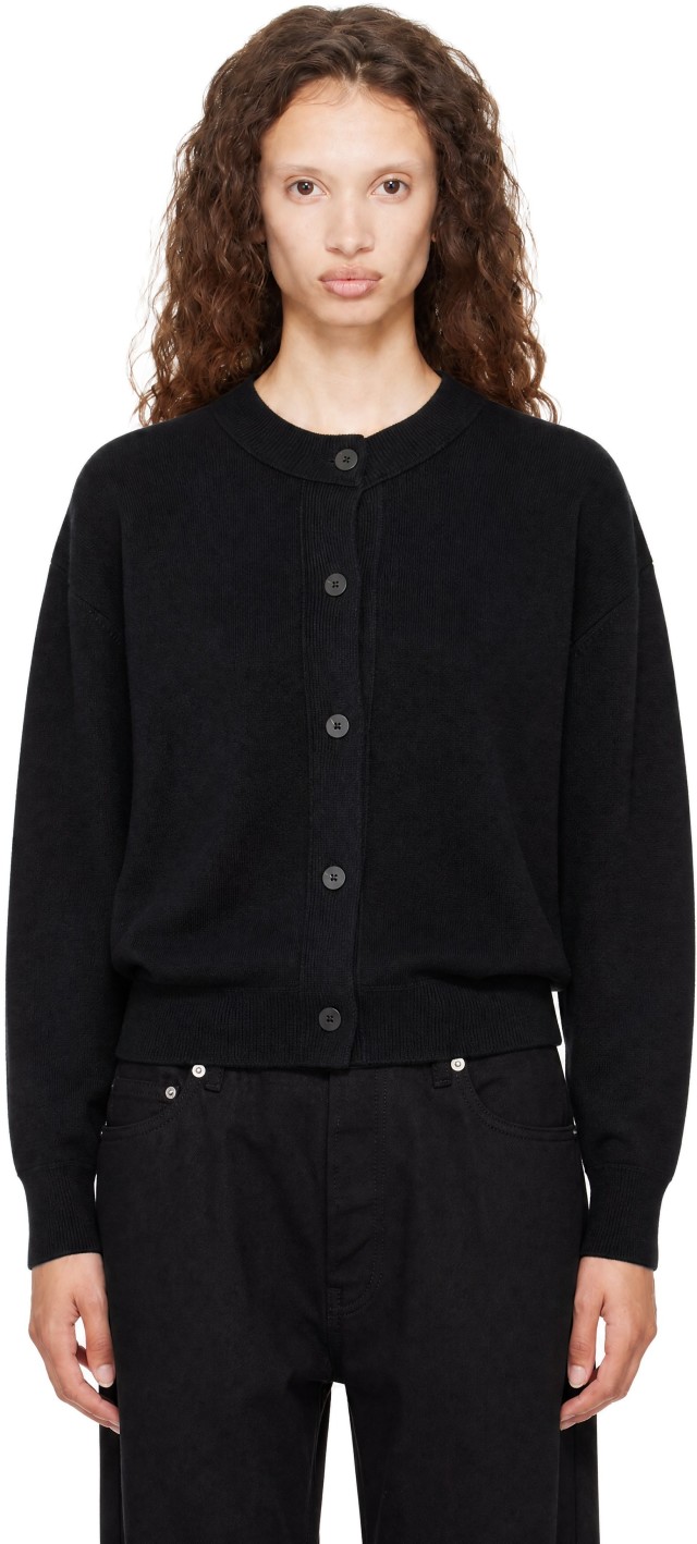 Studio Nicholson: Black Arvine Cardigan | SSENSE