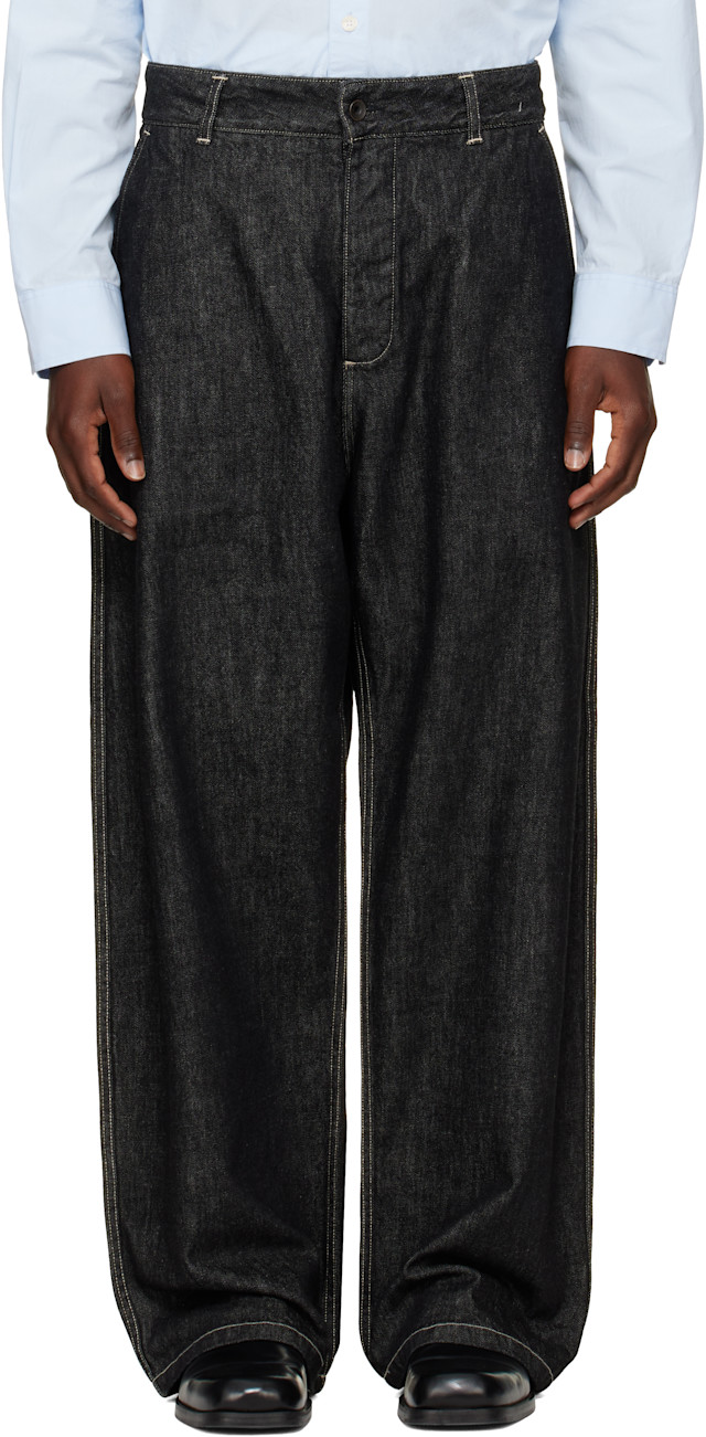 Studio Nicholson: Black Minard Jeans | SSENSE Canada