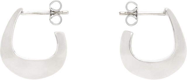 LEMAIRE: Curved Mini Drop Earrings | SSENSE