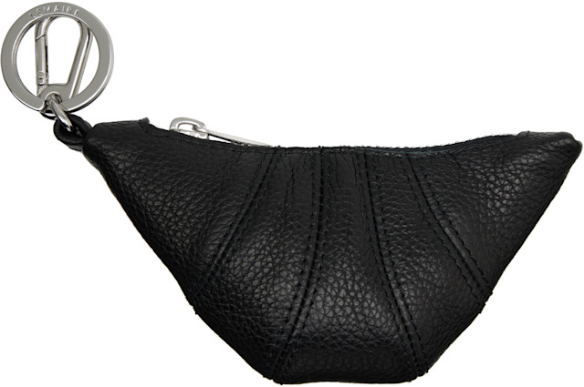 LEMAIRE: Black Mini Croissant Keychain | SSENSE