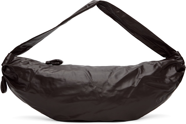 LEMAIRE: Brown Large Soft Croissant Bag | SSENSE