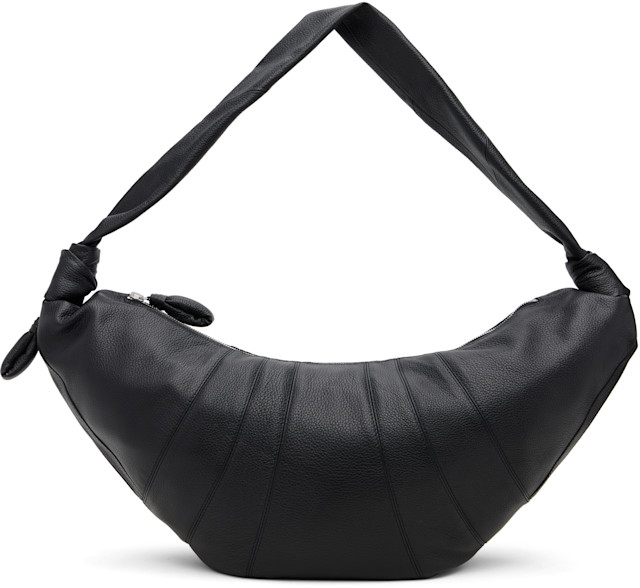 LEMAIRE: Black Large Croissant Bag | SSENSE