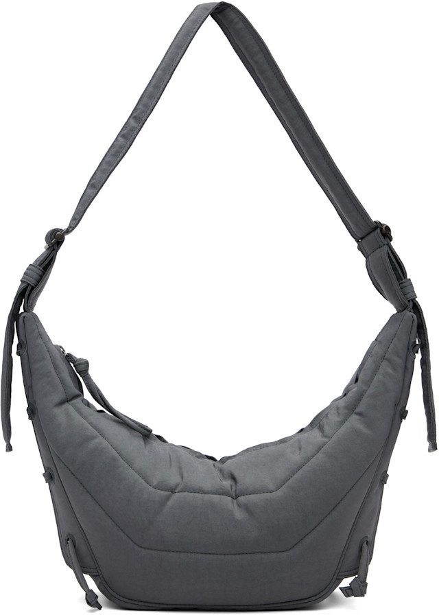LEMAIRE ショルダーバッグ グレー キャンバス バッグ LEMAIRE: Gray Medium Soft Game Bag | SSENSE