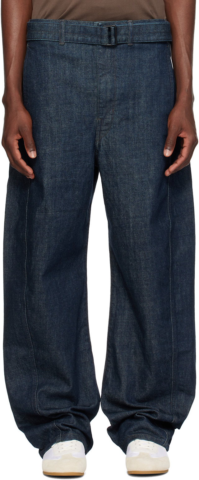 lemaire-blue-twisted-belted-