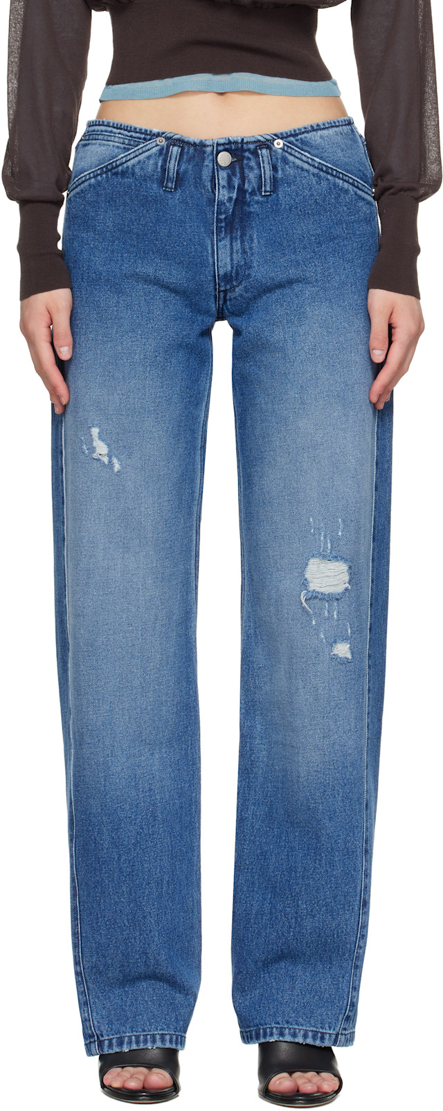 Paloma Wool: Blue Lonati Jeans | SSENSE