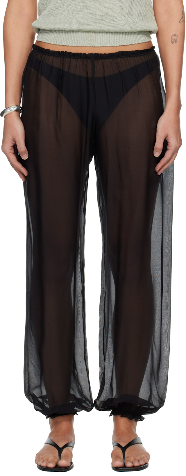 Paloma Wool: Black Weza Trousers | SSENSE