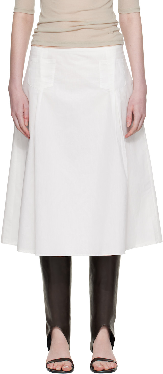 Paloma Wool: White Dimi Midi Skirt | SSENSE Canada