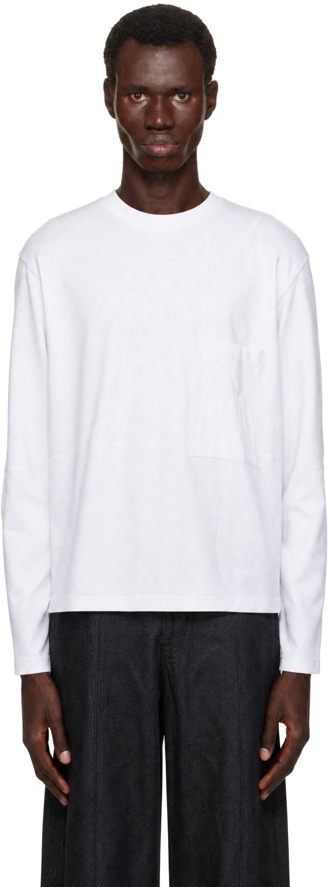 SAGE NATION: ホワイト Cross Stitch 長袖Tシャツ | SSENSE 日本