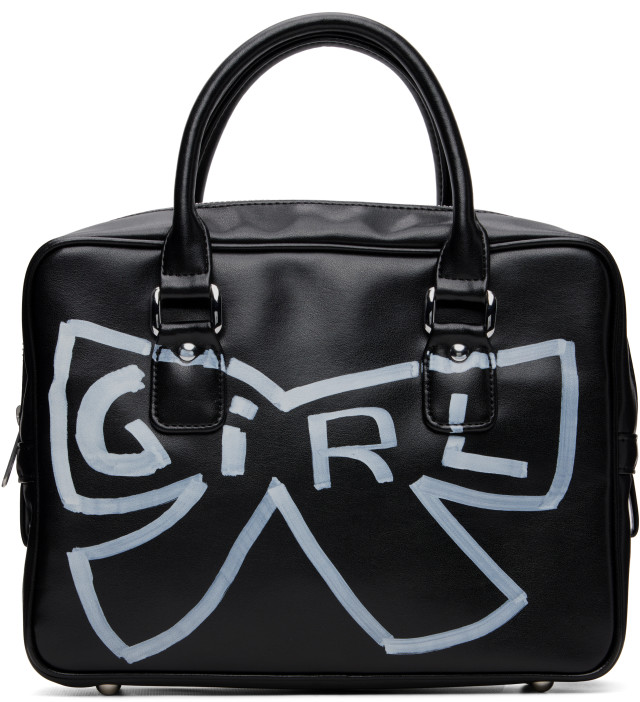 Comme des Garçons Girl: Black Painted Bag | SSENSE