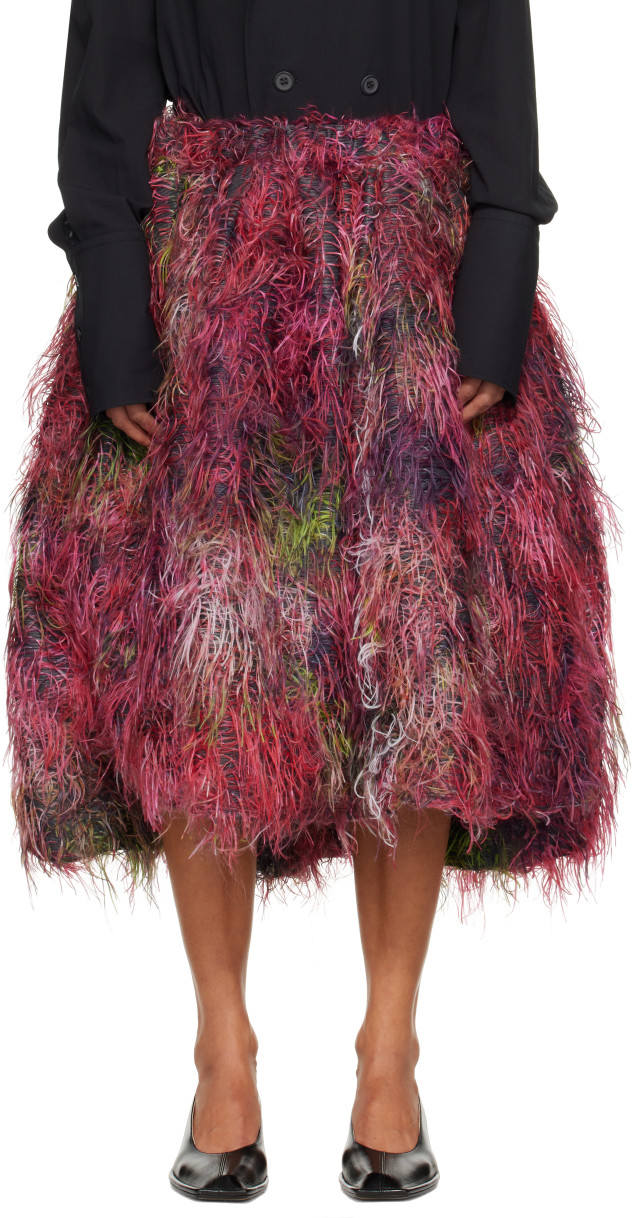 Comme des Garçons Comme des Garçons: レッド＆ピンク ジャカード