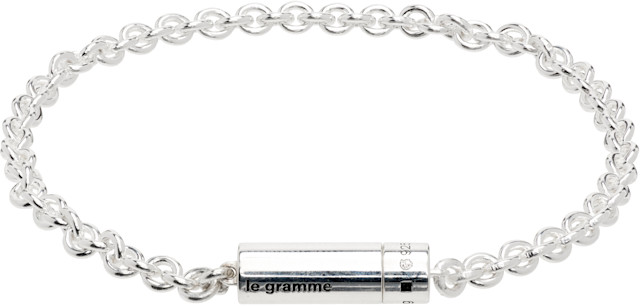 Le Gramme: Cable Chain 'le 11g' Bracelet | SSENSE