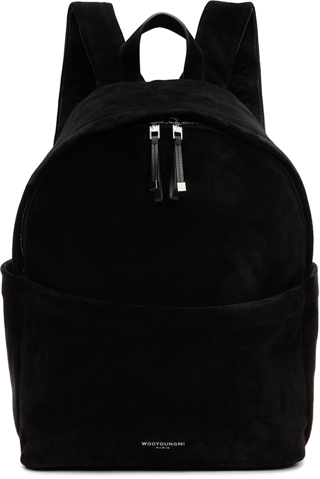 black suede mini backpack Faux Baby Rebel Dream Bag a front zip pocket for quick grabs CAMP | Suede | Black