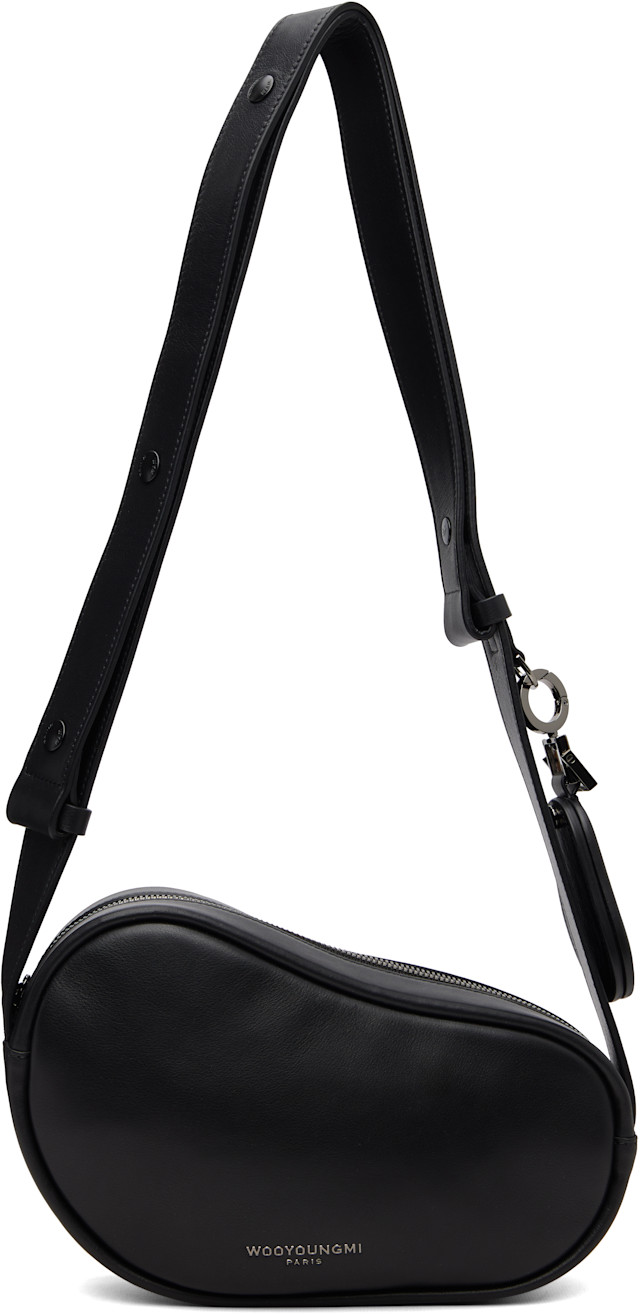 WOOYOUNGMI　ウーヨンミ　ブラック　ショルダーバッグ WOOYOUNGMI: Black Ear Mini Bag | SSENSE Canada