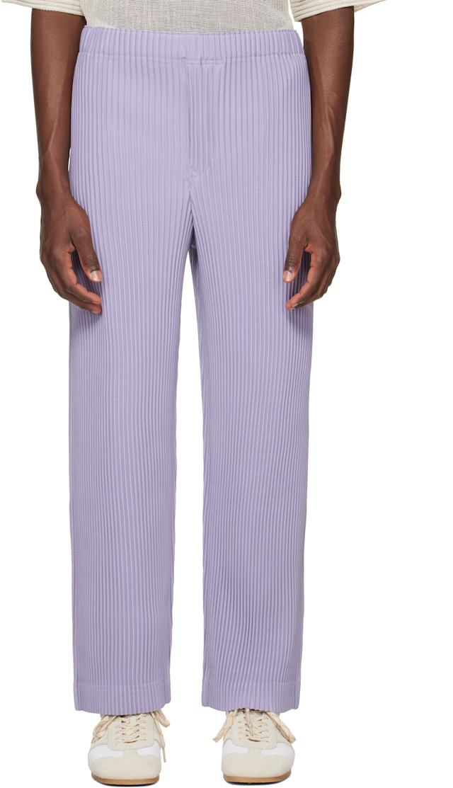 HOMME PLISSÉ ISSEY MIYAKE: Purple Monthly Colors July Trousers