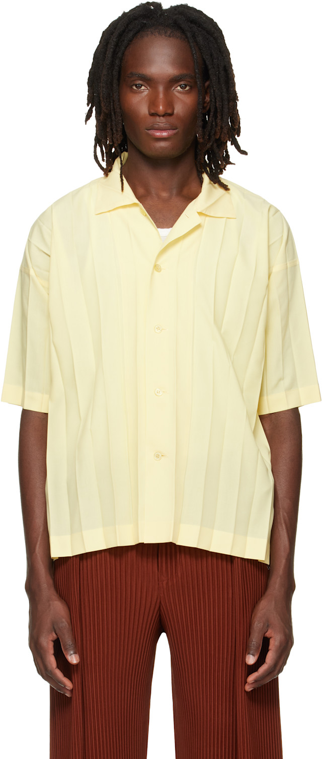 HOMME PLISSÉ ISSEY MIYAKE: Yellow Edge Shirt | SSENSE Canada