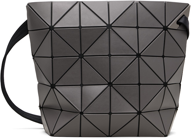 BAO BAO ISSEY MIYAKE: Gray Blocky Bag | SSENSE Singapore