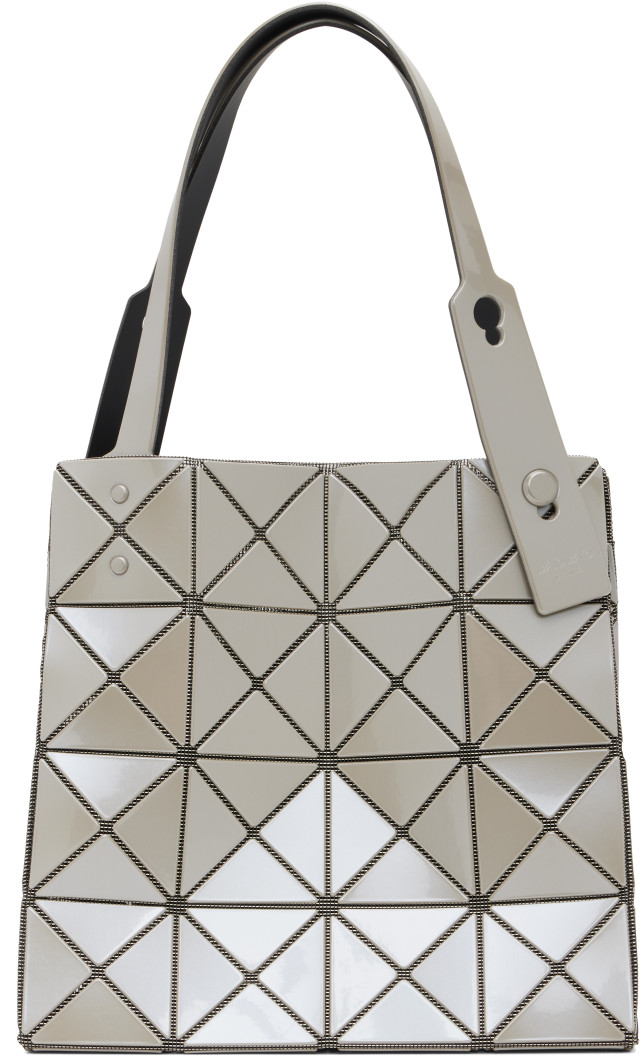 新品未使用BAOBAO ISSEY MIYAKE CARAT GRAY no12 BAO BAO ISSEY MIYAKE: Gray Carat Bag | SSENSE